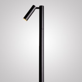 POSTE ORBIT 3W PRETO BIVOLT 46° HASTE 120CM 3000K | DIRECT LIGHT 2051