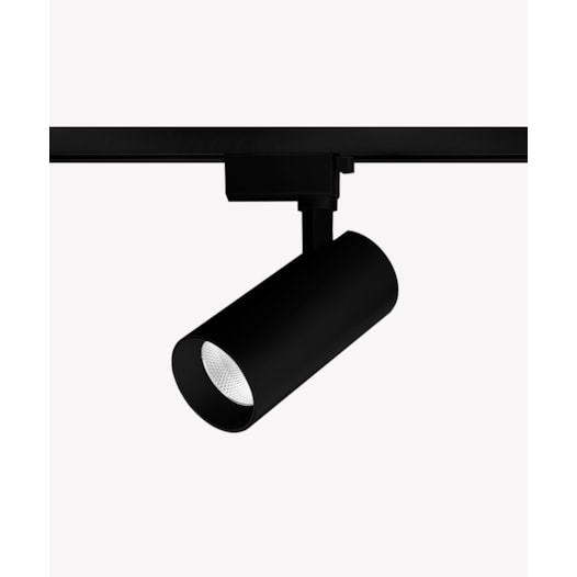 PRO SPOT DE TRILHO LED 3000K 18W BIVOLT 7X16,8CM ALUMÍNIO PRETO | OPUS LED PRO 85520 PRO SPOT DE TRILHO LED 3000K 18W BIVOLT 7X16,8CM ALUMÍNIO PRETO | OPUS LED PRO 85520