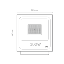PROJETOR/REFLETOR LED 100W BIVOLT 6000K IP66 | ROMALUX 20014 PROJETOR/REFLETOR LED 100W BIVOLT 6000K IP66 | ROMALUX 20014