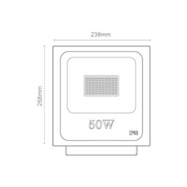 PROJETOR/REFLETOR LED 50W BIVOLT 6000K IP66 | ROMALUX 20013 PROJETOR/REFLETOR LED 50W BIVOLT 6000K IP66 | ROMALUX 20013