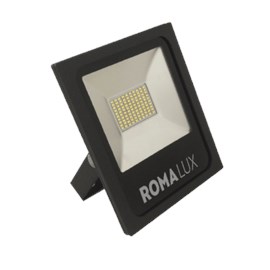 PROJETOR/REFLETOR LED 50W BIVOLT 6000K IP66 | ROMALUX 20013