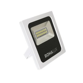 PROJETOR/REFLETOR LED BRANCO 10W BIVOLT 6000K IP66 | ROMALUX 20016
