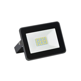 REFLETOR PROJETOR LED EXTERNO 3000K 30W BIVOLT 7,5X10,5X2,68CM ALUMÍNIO E VIDRO PRETO | GAYA 9519