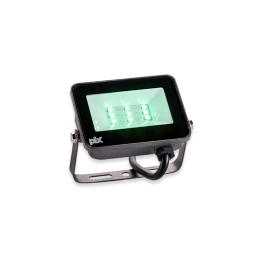 REFLETOR PROJETOR LED VERDE 10W BIVOLT 7,7X10,3CM ALUMÍNIO PRETO | PIX ILUMINAÇÃO 36505181 REFLETOR PROJETOR LED VERDE 10W BIVOLT 7,7X10,3CM ALUMÍNIO PRETO | PIX ILUMINAÇÃO 36505181