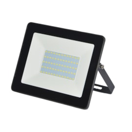 REFLETOR ULTRAFINO LED 100W 6000K IP65 335X285X55MM PRETO | GAYA 9518