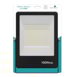 REFLETOR ULTRAFINO LED 100W BIVOLT IP65 PRETO | GAYA 9391 REFLETOR ULTRAFINO LED 100W BIVOLT IP65 PRETO | GAYA 9391