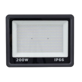 REFLETOR ULTRAFINO LED 10W 6000K IP65 115X83X30MM PRETO | GAYA 9514