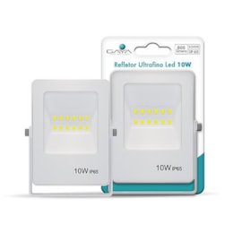 REFLETOR ULTRAFINO LED 10W 6500K BIVOLT IP65 110X10X88MM - BRANCO | GAYA 9392 REFLETOR ULTRAFINO LED 10W 6500K BIVOLT IP65 110X10X88MM - BRANCO | GAYA 9392
