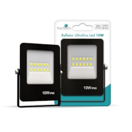 REFLETOR ULTRAFINO LED 10W 6500K IP65 PRETO | GAYA 9380 REFLETOR ULTRAFINO LED 10W 6500K IP65 PRETO | GAYA 9380