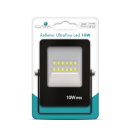 REFLETOR ULTRAFINO LED 10W 6500K IP65 PRETO | GAYA 9380 REFLETOR ULTRAFINO LED 10W 6500K IP65 PRETO | GAYA 9380