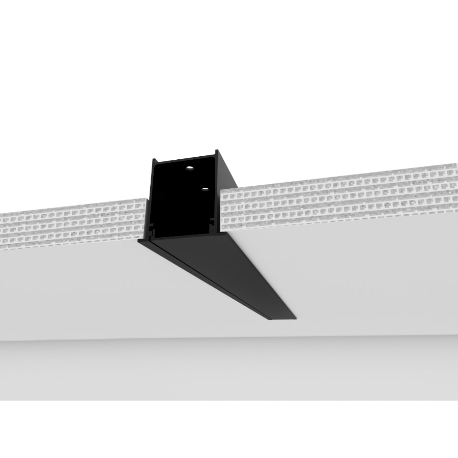 PERFIL DE EMBUTIR NEW FIT 40 LINEAR 200X5,2X5,5CM ALUMÍNIO