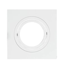 SPOT DE EMBUTIR AR70 QUADRADO PLANO BRANCO | MOON 1061051