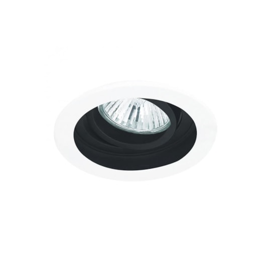 SPOT DE EMBUTIR CONECTA REDONDO MR11 Ø9X4,5CM ALUMÍNIO BRANCO E PRETO | BELLA ILUMINAÇÃO NS7350P