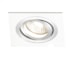 SPOT DE EMBUTIR ECCO FACE PLANA QUADRADO AR70 12X12X8CM ALUMÍNIO BRANCO | BELLA ILUMINAÇÃO NS5701B