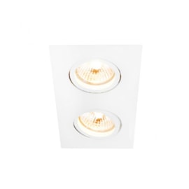 SPOT DE EMBUTIR FACE PLANA LISSE II RETANGULAR DUPLO DICROICA PAR16 18X9,5X7CM ALUMÍNIO | NEWLINE IN55522 SPOT DE EMBUTIR FACE PLANA LISSE II RETANGULAR DUPLO DICROICA PAR16 18X9,5X7CM ALUMÍNIO | NEWLINE IN55522