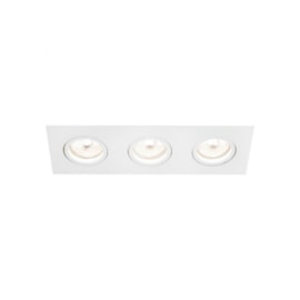 SPOT DE EMBUTIR FACE PLANA LISSE II RETANGULAR TRIPLO AR111 46X16X7CM ALUMÍNIO | NEWLINE IN55553