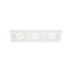 SPOT DE EMBUTIR FACE PLANA LISSE II RETANGULAR TRIPLO DICROICA PAR16 26,5X9,5X7CM ALUMÍNIO | NEWLINE IN55523