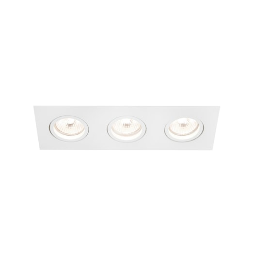 SPOT DE EMBUTIR FACE PLANA LISSE II RETANGULAR TRIPLO PAR20 33,4X12X11CM ALUMÍNIO | NEWLINE IN55533