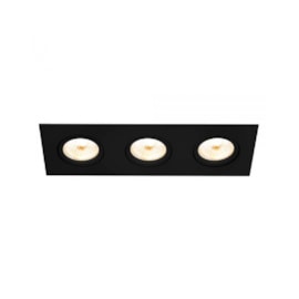 SPOT DE EMBUTIR FACE PLANA LISSE II RETANGULAR TRIPLO PAR30 46X16X13CM ALUMÍNIO | NEWLINE IN55563