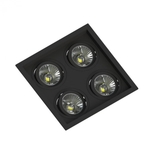 SPOT DE EMBUTIR FACE RECUADO QUADRADO QUÁDRUPLO AR70 PRETO | SAVEENERGY SE-330.2916 SPOT DE EMBUTIR FACE RECUADO QUADRADO QUÁDRUPLO AR70 PRETO | SAVEENERGY SE-330.2916
