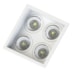 SPOT DE EMBUTIR FACE RECUADO QUADRADO QUÁDRUPLO MINI DICROICA BRANCO | SAVEENERGY SE-330.3127 SPOT DE EMBUTIR FACE RECUADO QUADRADO QUÁDRUPLO MINI DICROICA BRANCO | SAVEENERGY SE-330.3127