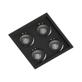 SPOT DE EMBUTIR FACE RECUADO QUADRADO QUÁDRUPLO PAR20 PRETO | SAVE ENERGY SE-330.2907 SPOT DE EMBUTIR FACE RECUADO QUADRADO QUÁDRUPLO PAR20 PRETO | SAVE ENERGY SE-330.2907