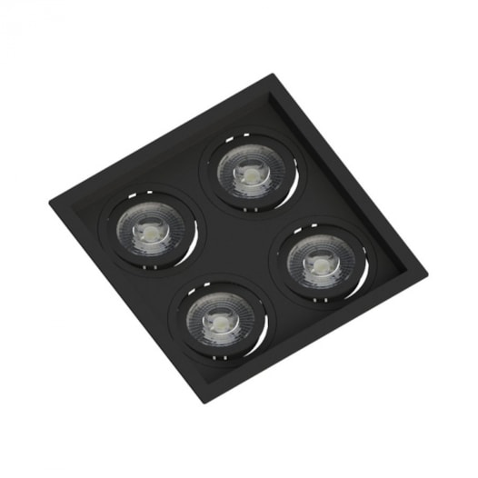 SPOT DE EMBUTIR FACE RECUADO QUADRADO QUÁDRUPLO PAR20 PRETO | SAVE ENERGY SE-330.2907 SPOT DE EMBUTIR FACE RECUADO QUADRADO QUÁDRUPLO PAR20 PRETO | SAVE ENERGY SE-330.2907