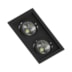 SPOT DE EMBUTIR FACE RECUADO RETANGULAR DUPLO AR70 PRETO | SAVEENERGY SE-330.2914 SPOT DE EMBUTIR FACE RECUADO RETANGULAR DUPLO AR70 PRETO | SAVEENERGY SE-330.2914