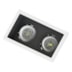 SPOT DE EMBUTIR FACE RECUADO RETANGULAR DUPLO MINI DICROICA BRANCO/PRETO | SAVEENERGY SE-330.3130 SPOT DE EMBUTIR FACE RECUADO RETANGULAR DUPLO MINI DICROICA BRANCO/PRETO | SAVEENERGY SE-330.3130