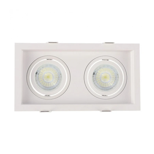 SPOT DE EMBUTIR FLEA 19X10,6CM ALUMÍNIO BRANCO | NORDECOR 6331 SPOT DE EMBUTIR FLEA 19X10,6CM ALUMÍNIO BRANCO | NORDECOR 6331