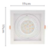 SPOT DE EMBUTIR FLEA QUADRADO AR111 BRANCO | NORDECOR 6199 SPOT DE EMBUTIR FLEA QUADRADO AR111 BRANCO | NORDECOR 6199