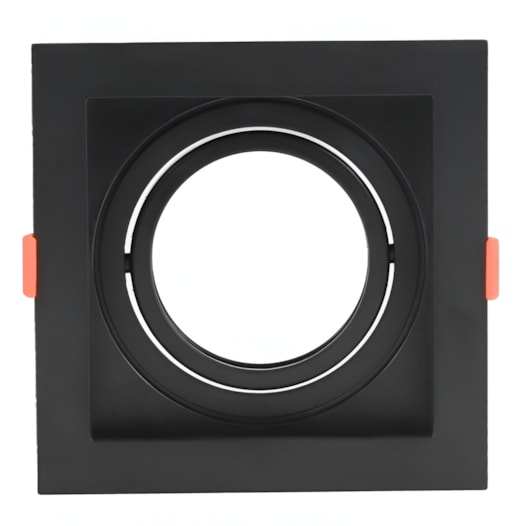 SPOT DE EMBUTIR FLEA QUADRADO AR111 PRETO | NORDECOR 6200 SPOT DE EMBUTIR FLEA QUADRADO AR111 PRETO | NORDECOR 6200