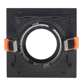 SPOT DE EMBUTIR FLEA QUADRADO DICROICA PAR16 PRETO | NORDECOR 6188 SPOT DE EMBUTIR FLEA QUADRADO DICROICA PAR16 PRETO | NORDECOR 6188