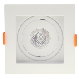 SPOT DE EMBUTIR FLEA QUADRADO MINI DICROICA BRANCO | NORDECOR 6184 SPOT DE EMBUTIR FLEA QUADRADO MINI DICROICA BRANCO | NORDECOR 6184