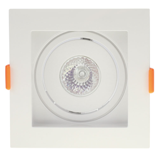 SPOT DE EMBUTIR FLEA QUADRADO MINI DICROICA BRANCO | NORDECOR 6184 SPOT DE EMBUTIR FLEA QUADRADO MINI DICROICA BRANCO | NORDECOR 6184