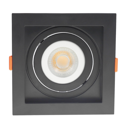 SPOT DE EMBUTIR FLEA QUADRADO PAR20 13X13X4,3CM POLICARBONATO PRETO | NORDECOR 6191 SPOT DE EMBUTIR FLEA QUADRADO PAR20 13X13X4,3CM POLICARBONATO PRETO | NORDECOR 6191