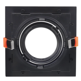 SPOT DE EMBUTIR FLEA QUADRADO PAR20 13X13X4,3CM POLICARBONATO PRETO | NORDECOR 6191 SPOT DE EMBUTIR FLEA QUADRADO PAR20 13X13X4,3CM POLICARBONATO PRETO | NORDECOR 6191