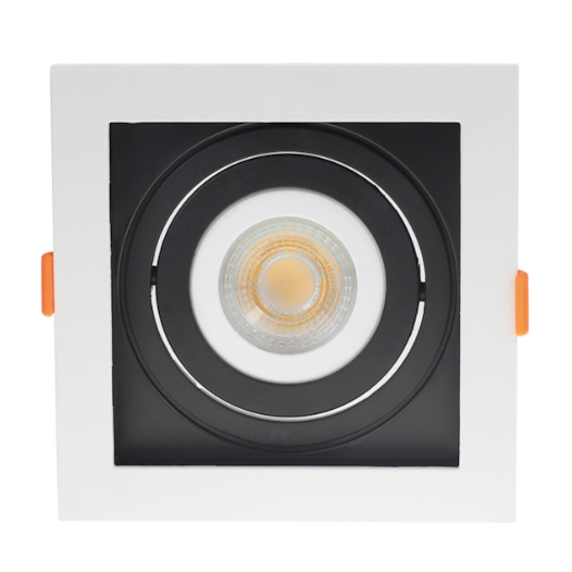 SPOT DE EMBUTIR FLEA QUADRADO PAR20 BRANCO E PRETO | NORDECOR 6192 SPOT DE EMBUTIR FLEA QUADRADO PAR20 BRANCO E PRETO | NORDECOR 6192