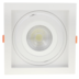 SPOT DE EMBUTIR FLEA QUADRADO PAR30 17X17X4,3CM POLICARBONATO BRANCO | NORDECOR 6193