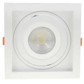 SPOT DE EMBUTIR FLEA QUADRADO PAR30 17X17X4,3CM POLICARBONATO BRANCO | NORDECOR 6193 SPOT DE EMBUTIR FLEA QUADRADO PAR30 17X17X4,3CM POLICARBONATO BRANCO | NORDECOR 6193