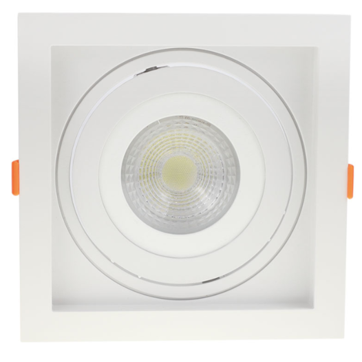 SPOT DE EMBUTIR FLEA QUADRADO PAR30 17X17X4,3CM POLICARBONATO BRANCO | NORDECOR 6193 SPOT DE EMBUTIR FLEA QUADRADO PAR30 17X17X4,3CM POLICARBONATO BRANCO | NORDECOR 6193