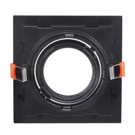 SPOT DE EMBUTIR FLEA QUADRADO PAR30 17X17X4,3CM POLICARBONATO PRETO | NORDECOR 6194 SPOT DE EMBUTIR FLEA QUADRADO PAR30 17X17X4,3CM POLICARBONATO PRETO | NORDECOR 6194