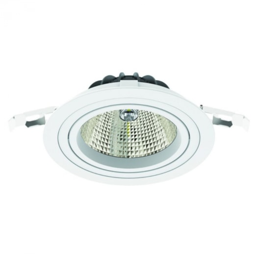 SPOT DE EMBUTIR LED DW REDONDO DIMERIZÁVEL IRC 80 10W 3000K | INTERLIGHT IL DW16D-1-AB-W