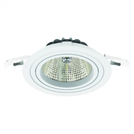 SPOT DE EMBUTIR LED DW REDONDO DIMERIZÁVEL IRC 80 10W 3000K | INTERLIGHT IL DW16D-1-AB-W