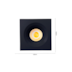 SPOT DE EMBUTIR LED ELYSA QUADRADO 3000K 3W BIVOLT PRETO | NORDECOR 6007