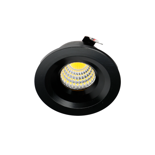 SPOT DE EMBUTIR LED ELYSA REDONDO 3000K 3W BIVOLT PRETO | NORDECOR 6006