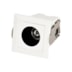 SPOT DE EMBUTIR LED FOCCO QUADRADO MINI 2700K 3W BIVOLT 4,6X4,6X5CM PVC BRANCO E PRETO | GAYA 8288