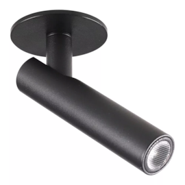 SPOT DE EMBUTIR LED LIO CILÍNDRICO 3000K 2W BIVOLT 3X11X6CM ALUMÍNIO PRETO | SL ILUMINAÇÃO 2087-383 SPOT DE EMBUTIR LED LIO CILÍNDRICO 3000K 2W BIVOLT 3X11X6CM ALUMÍNIO PRETO | SL ILUMINAÇÃO 2087-383