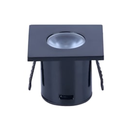 SPOT DE EMBUTIR LED MINI WOOD PARA MARCENARIA 3000K 1W BIVOLT 3,5X3,5X2,9CM PRETO | GAYA 8297 SPOT DE EMBUTIR LED MINI WOOD PARA MARCENARIA 3000K 1W BIVOLT 3,5X3,5X2,9CM PRETO | GAYA 8297