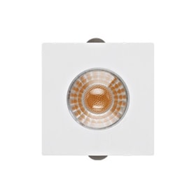 SPOT DE EMBUTIR LED MÓBILI QUADRADO DIMERIZÁVEL PARA MOVELARIA IRC90 2700K 2W 12V 3,7X3,7X1,9CM POLICARBONATO E ABS BRANCO | STELLA STL22918BR/27 SPOT DE EMBUTIR LED MÓBILI QUADRADO DIMERIZÁVEL PARA MOVELARIA IRC90 2700K 2W 12V 3,7X3,7X1,9CM POLICARBONATO E ABS BRANCO | STELLA STL22918BR/27